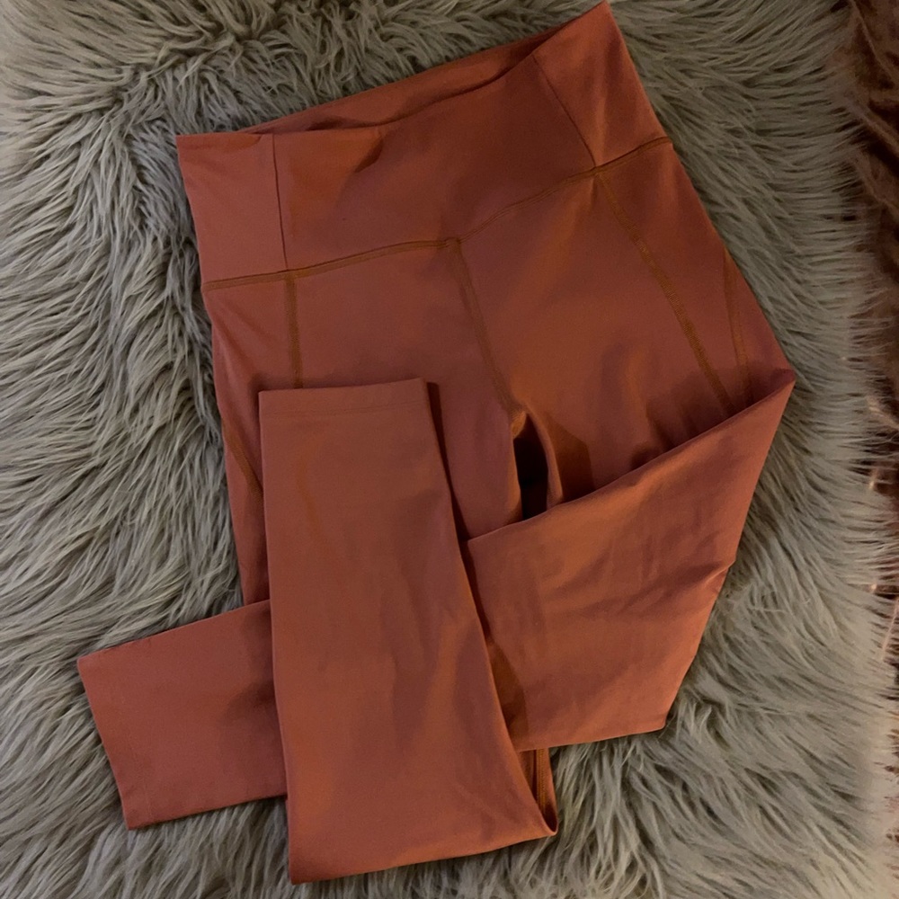 girlfriend collective High-Rise Leggings — Rust